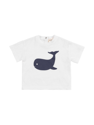 Babe & Tess Whale T-shirt - Bianco Blue