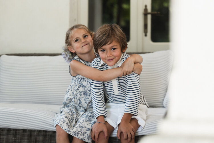 Babe & Tess Polo Jacopo - Blue Striped