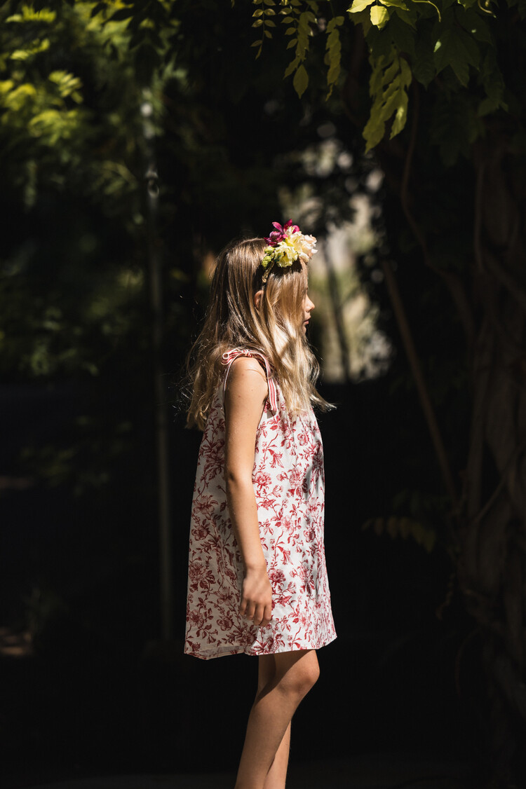 Babe & Tess Nina Mini Dress - Melograno Flowers