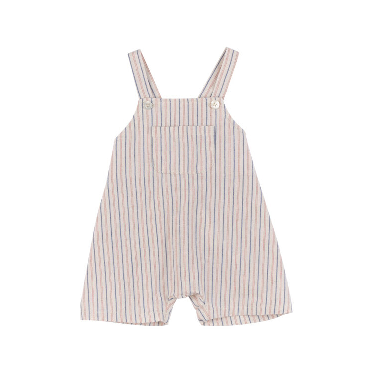 Babe & Tess Mini Salopette Babe - Melograno Azur Stripes