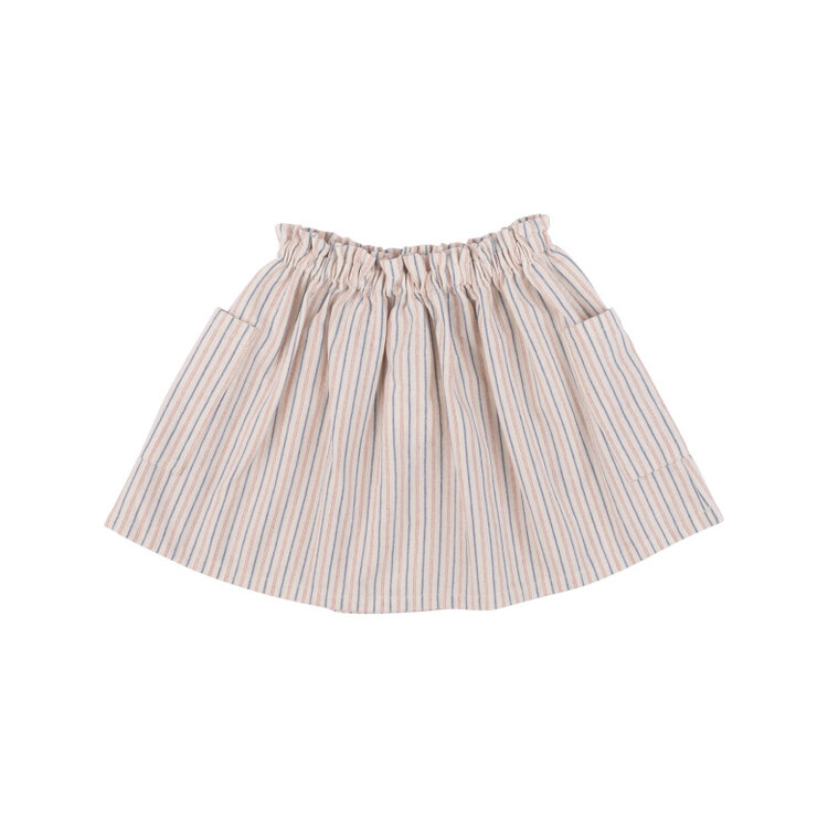 Babe & Tess Mini Assia Skirt - Melograno Azur Stripes