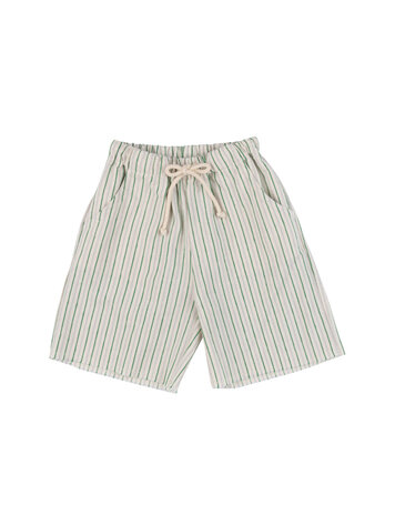 Babe & Tess Bermuda Sebi - Green Azur Stripes