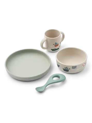 Liewood Vivi Printed Tableware Set - Sailing/Sandy