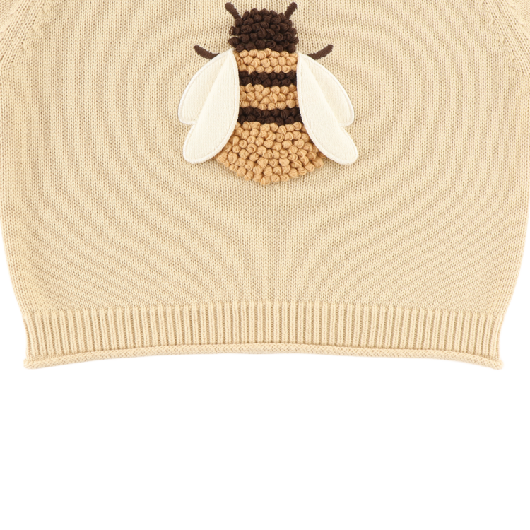 Donsje Amsterdam Valenthe Sweater Bee - Biscuit