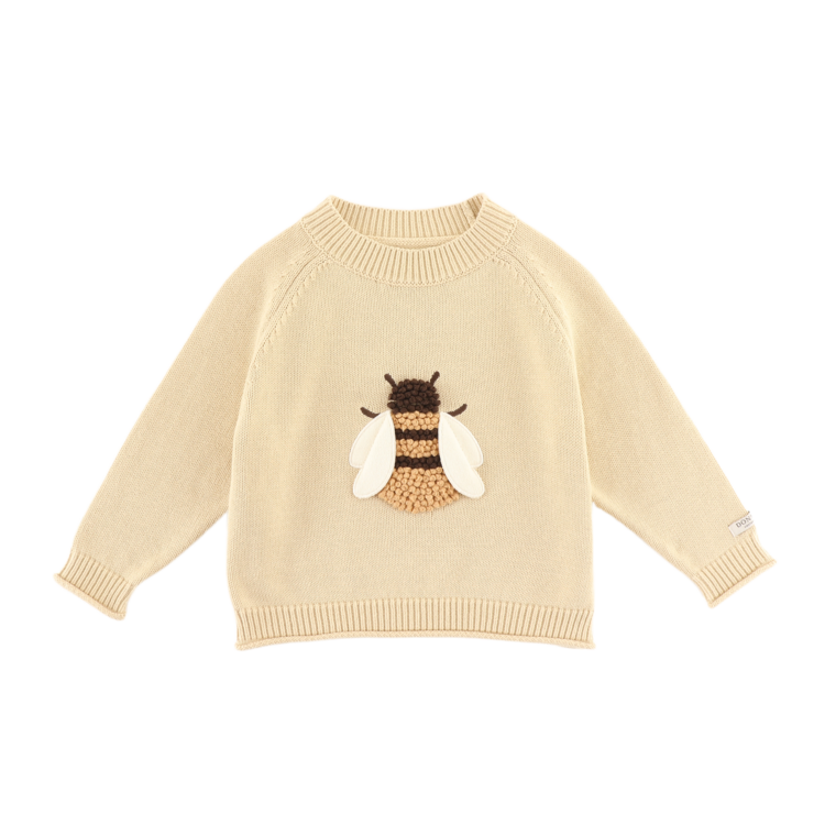 Donsje Amsterdam Valenthe Sweater Bee - Biscuit