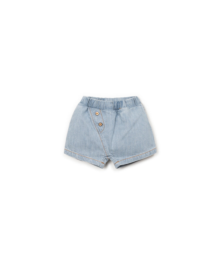Play Up Denim Shorts - Denim