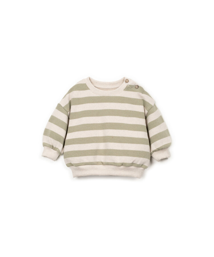 Play Up Striped Jersey Sweater - Bio Resin/Texture