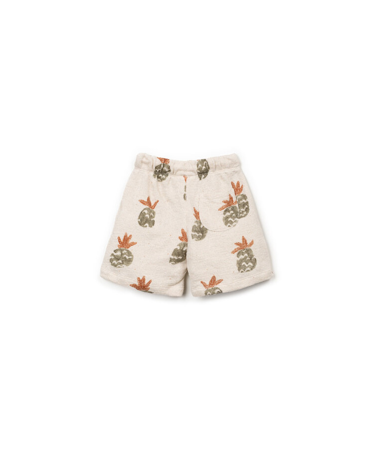 Play Up Printed  Embellished Jersey Shorts - Bio Resin