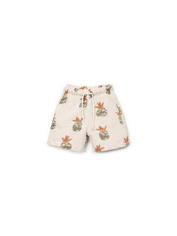 Play Up Printed  Embellished Jersey Shorts - Bio Resin