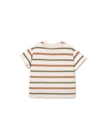 Play Up Striped Jersey T-shirt - Bio Resin/Texture