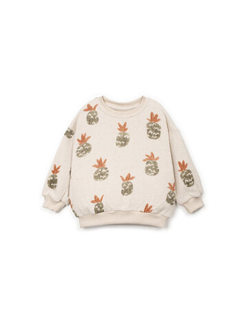 Play Up Printed Embellished Jersey Sweater - Bio Resin