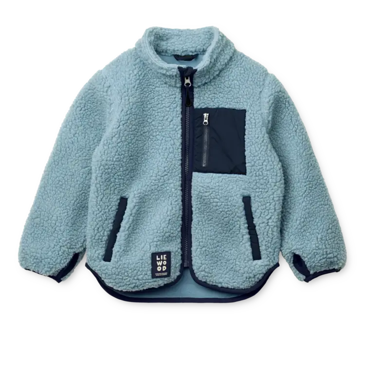 Liewood Nolan Pile Jacket - Beach Blue