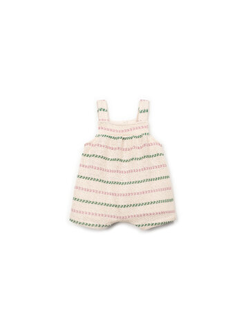 Play Up Striped Flamé Jersey Jumpsuit - Bio Resin/Sculpture