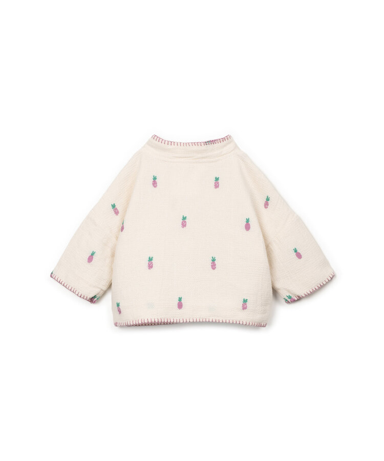 Play Up Woven Cardigan - Bio Resin