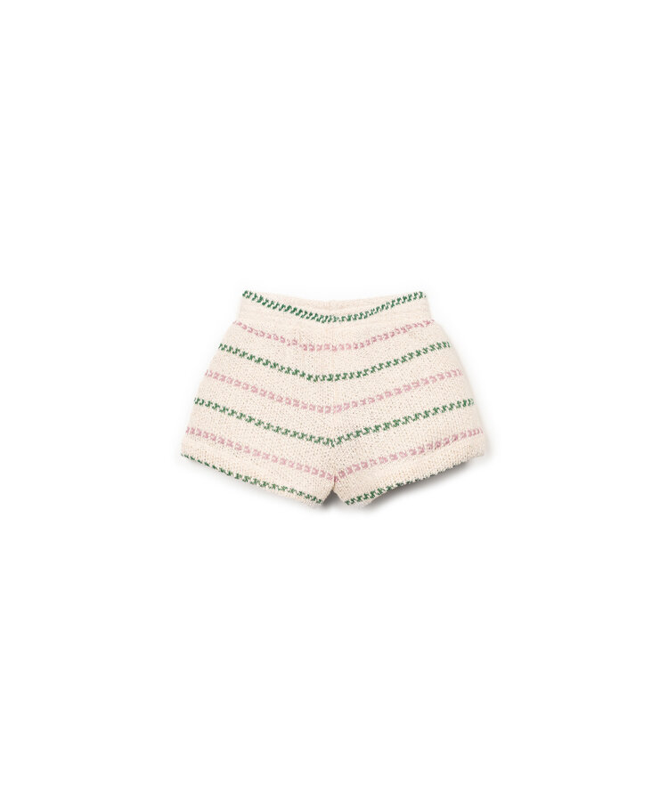 Play Up Striped Jersey Shorts - Bio Resin/Sculpture