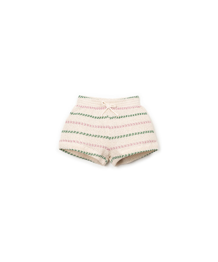 Play Up Striped Jersey Shorts - Bio Resin/Sculpture