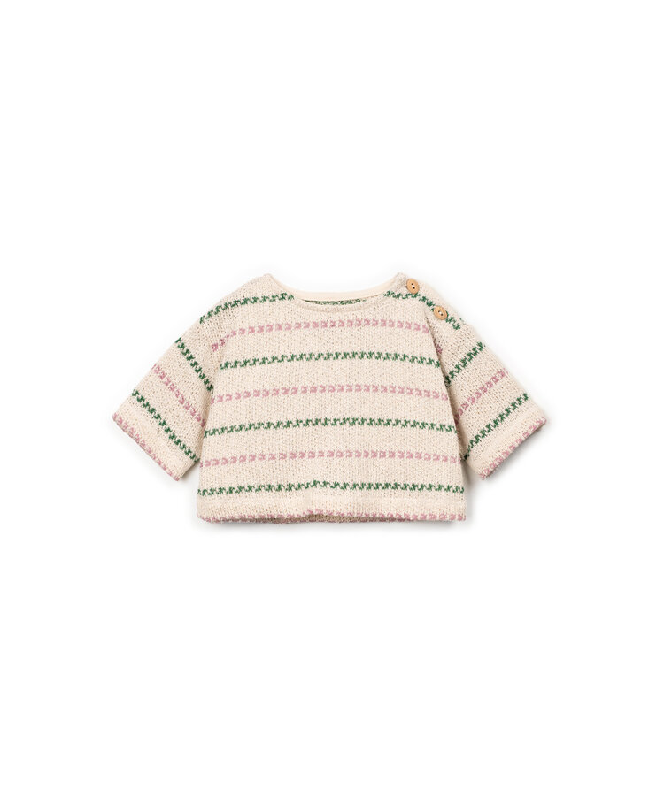 Play Up Striped Jersey Sweater - Sculpture