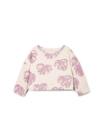 Play Up Printed Embellished Jersey Sweater - Bio Resin