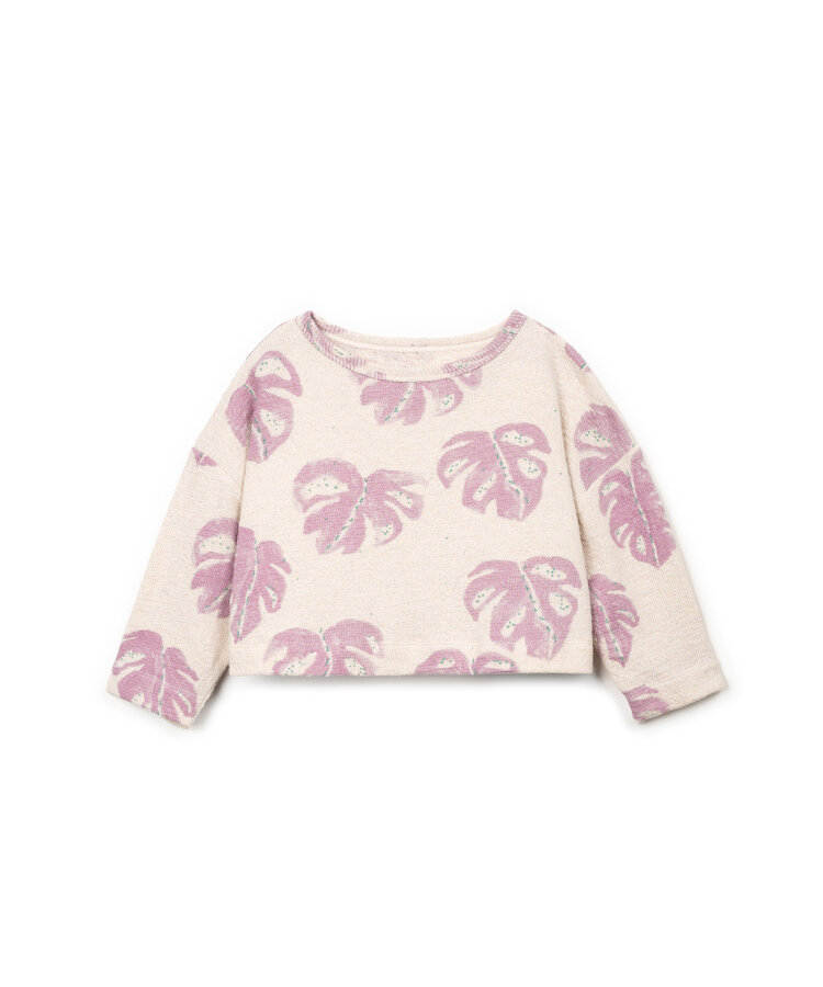 Play Up Printed Embellished Jersey Sweater - Bio Resin