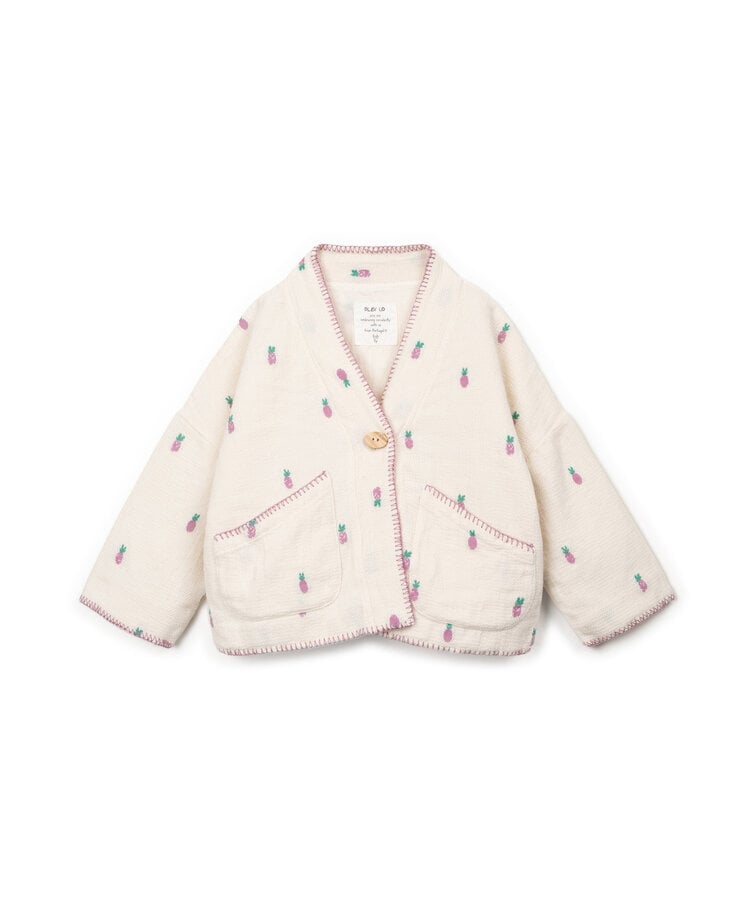 Play Up Woven Cardigan - Bio Resin