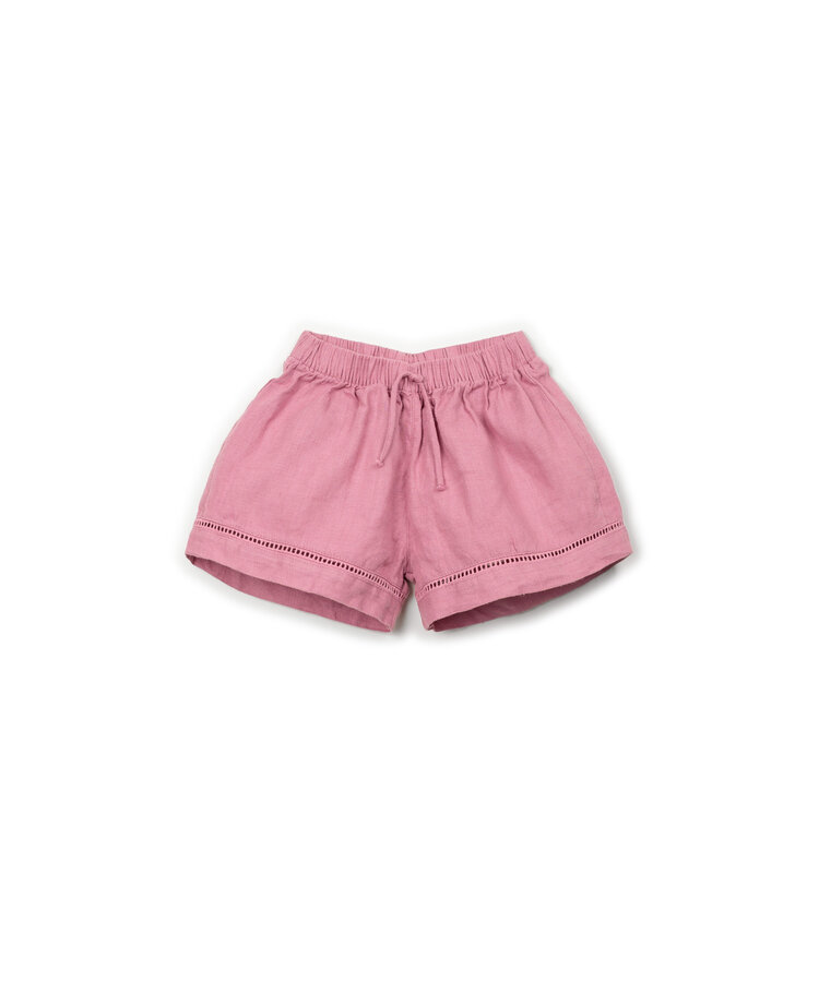 Play Up Linen Shorts - Sculpture