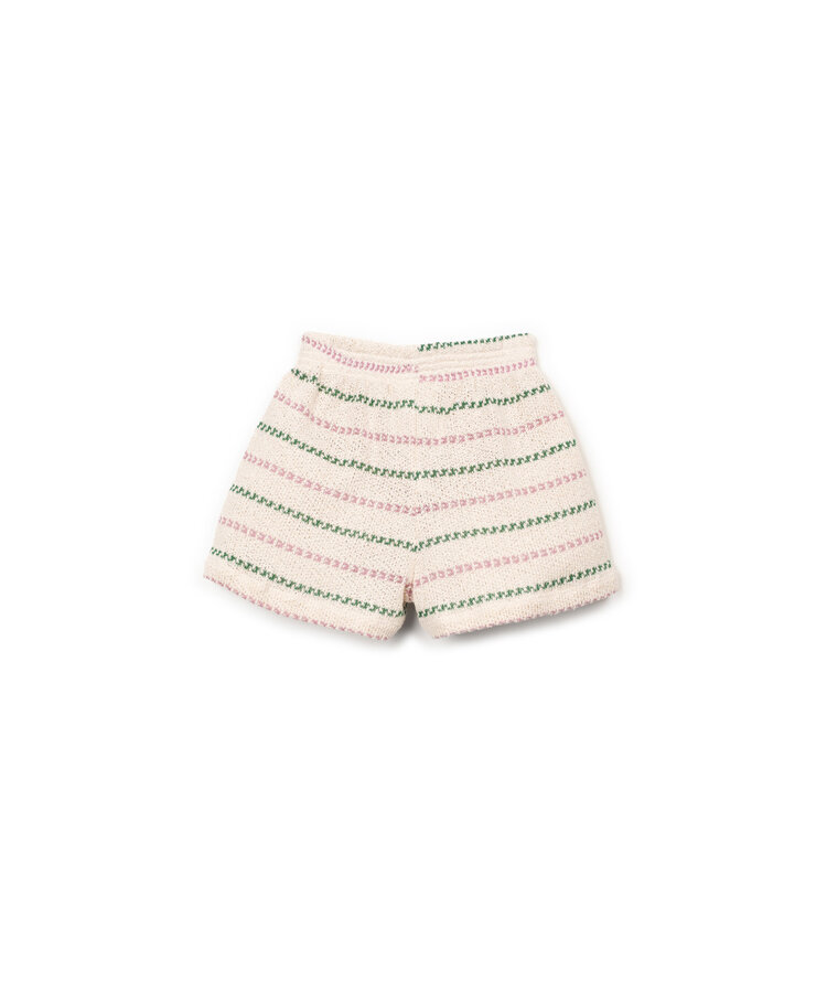 Play Up Striped Jersey Shorts - Bio Resin/Sculpture