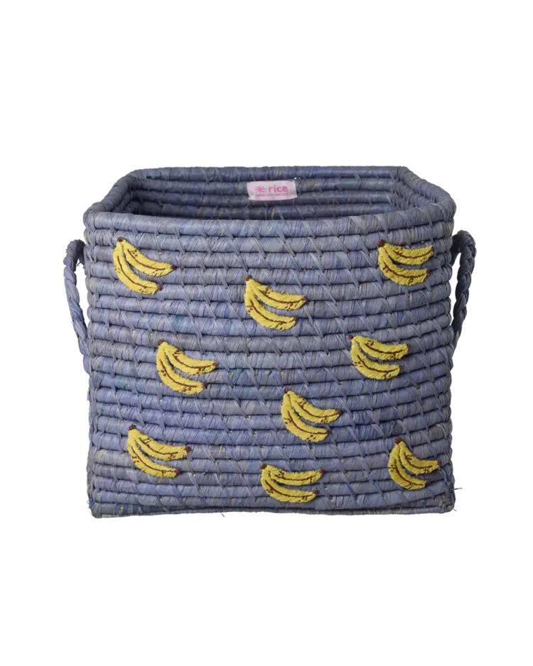 Raffia Mandje - Blue