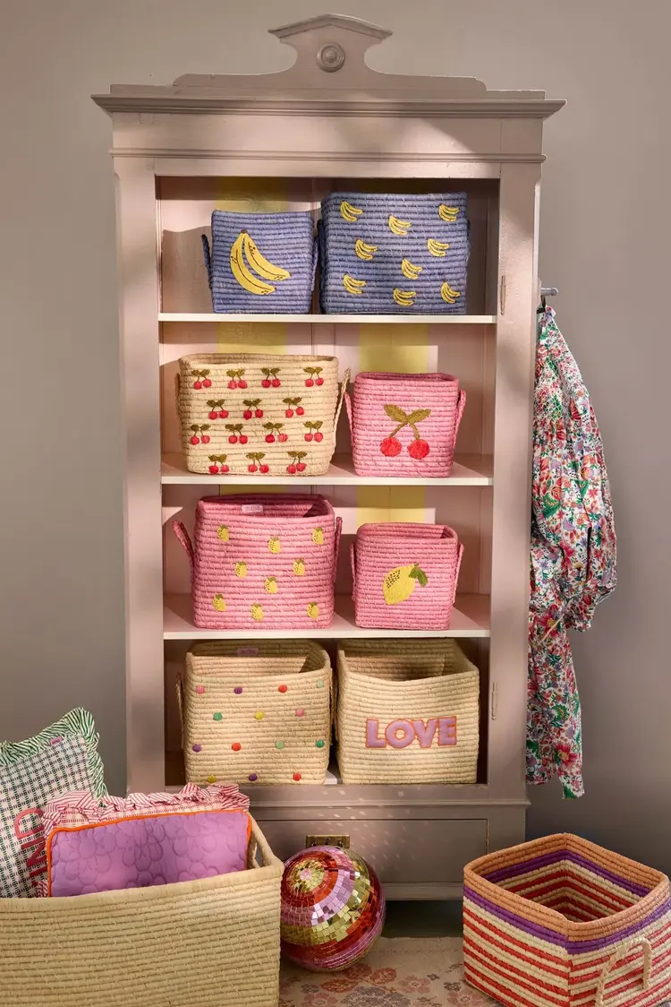 Rice Raffia Mandje - Nature