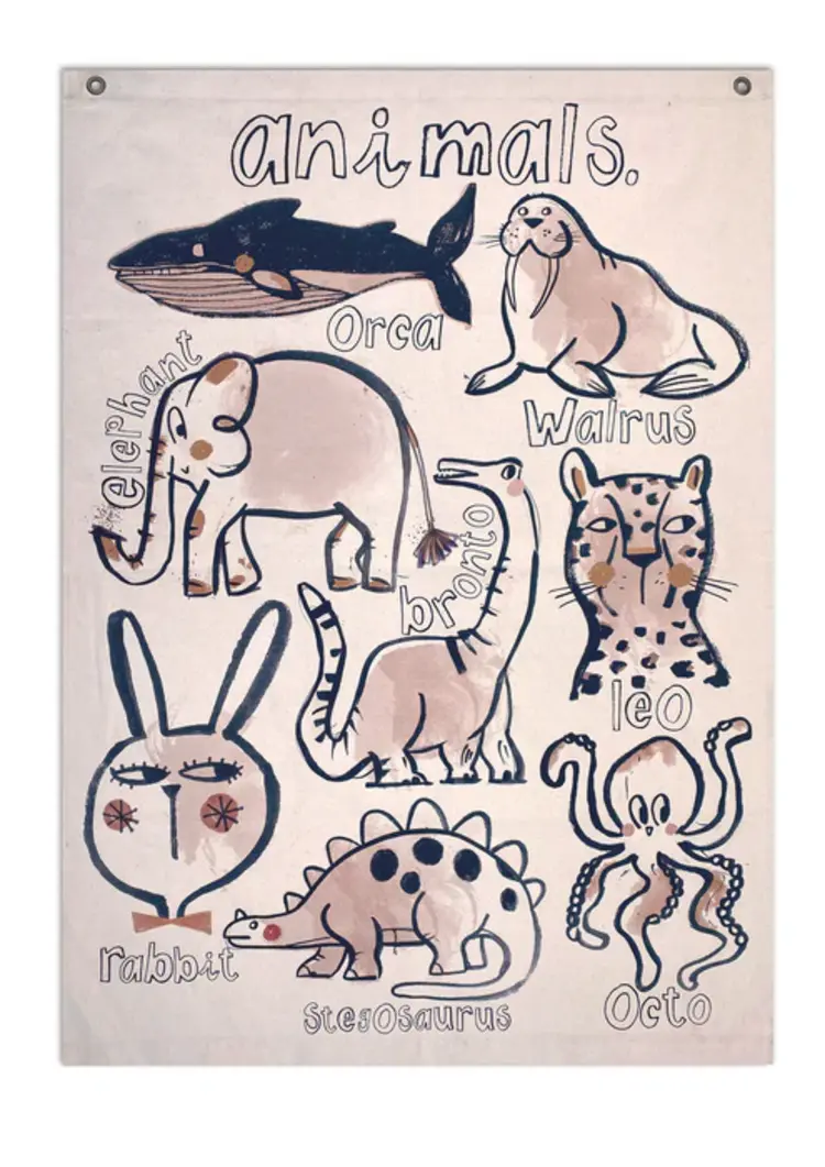 Studio Loco Muurhanger - Dieren