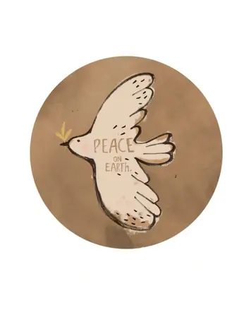 Studio Loco Wallsticker - Vogel - Peace On Earth