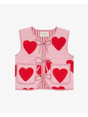 Sissel Edelbo Honey Mini Quilted Suzani Vest - Red Heart