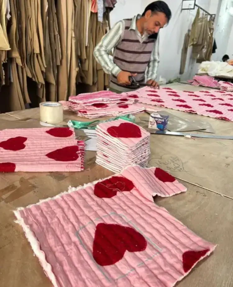 Sissel Edelbo Honey Mini Quilted Suzani Vest - Red Heart