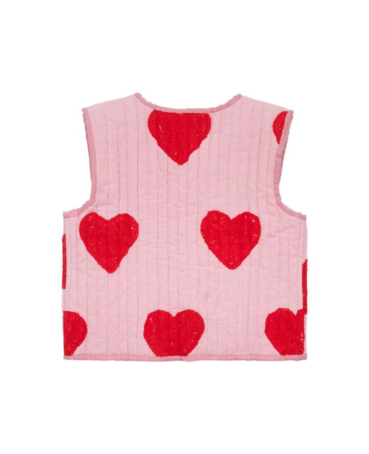 Sissel Edelbo Honey Mini Quilted Suzani Vest - Red Heart