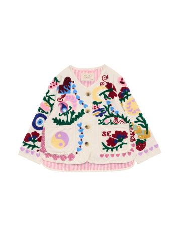Sissel Edelbo Maggie Mini Jacket - Suzani White Rose