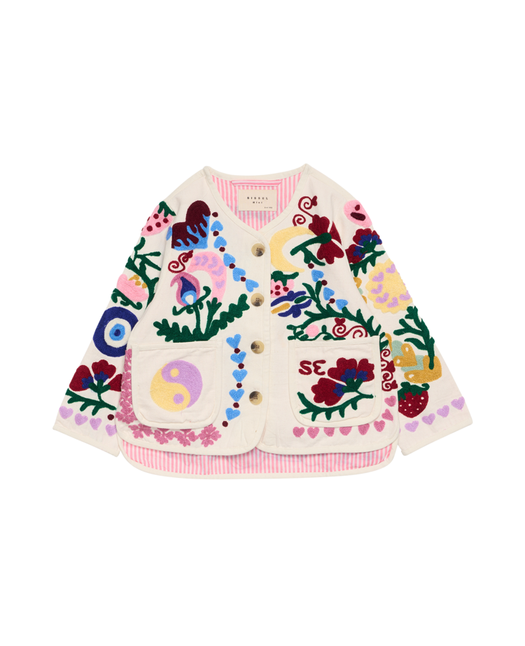 Sissel Edelbo Maggie Mini Jacket - Suzani White Rose