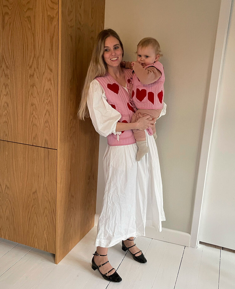 Sissel Edelbo Honey Mini Quilted Suzani Vest - Red Heart