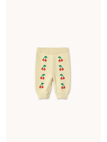 Tiny Cottons Mini Cherries Knitted Baby Pant - Yellow