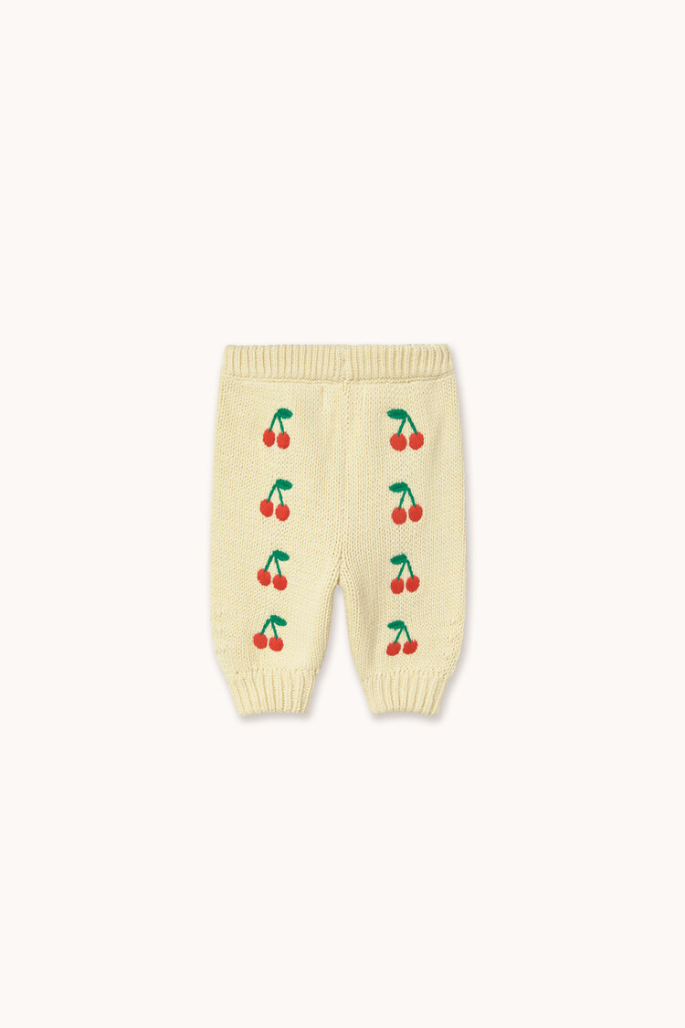Tiny Cottons Mini Cherries Knitted Baby Pant - Yellow