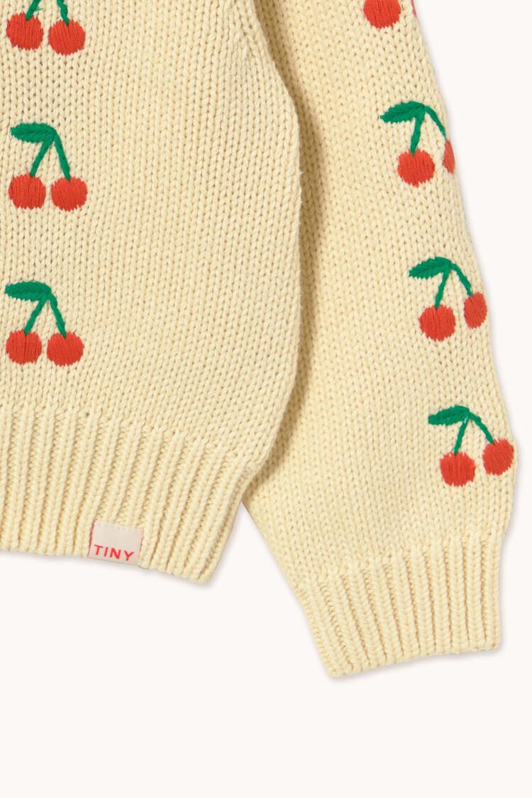 Tiny Cottons Mini Cherries Sweater - Yellow