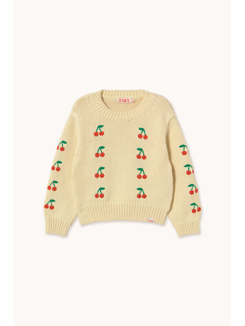 Tiny Cottons Mini Cherries Sweater - Yellow