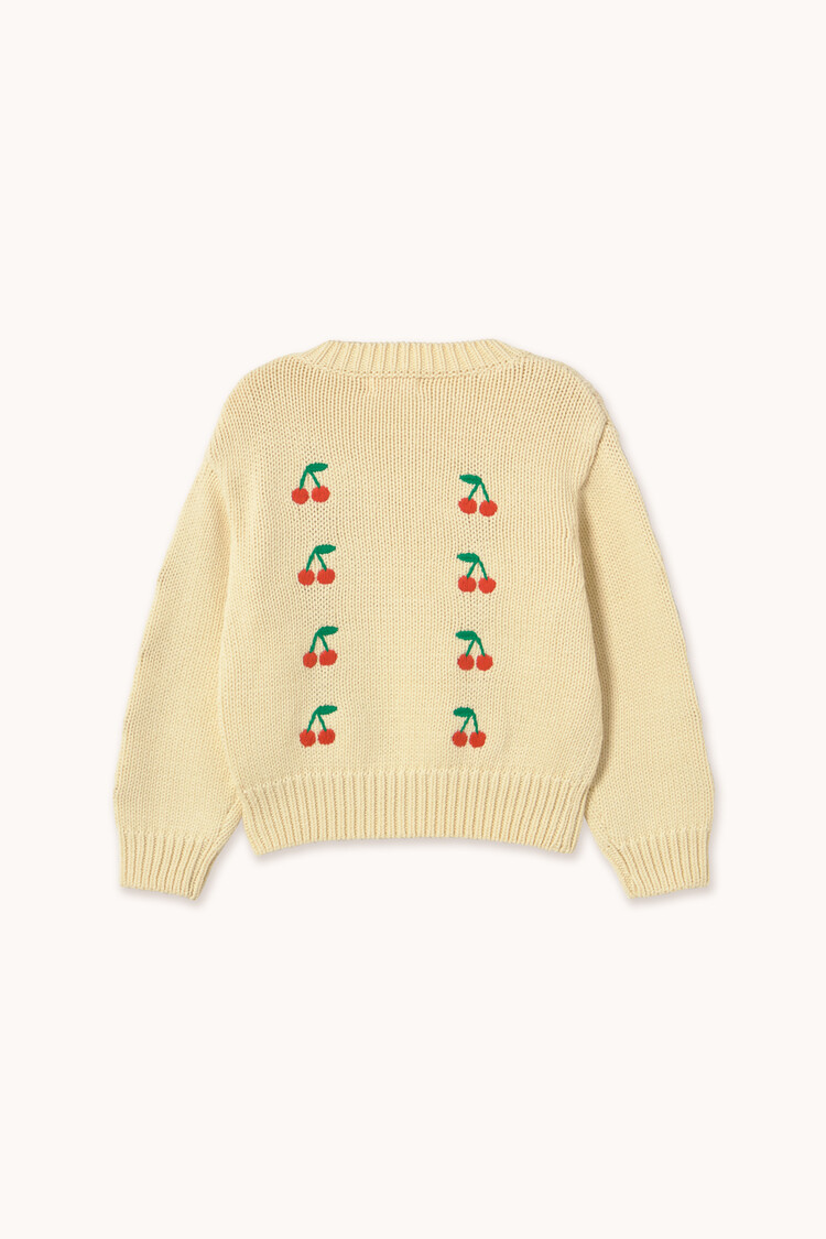 Tiny Cottons Mini Cherries Sweater - Yellow