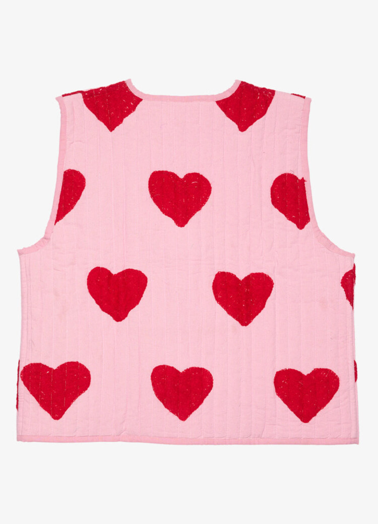 Sissel Edelbo Honey Mini Quilted Suzani Vest - Red Heart