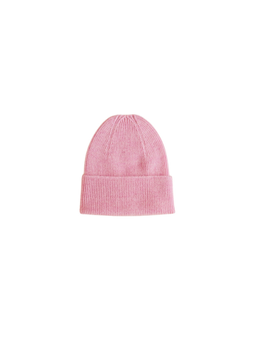 Hvid Beanie Fonzie - Cotton Candy
