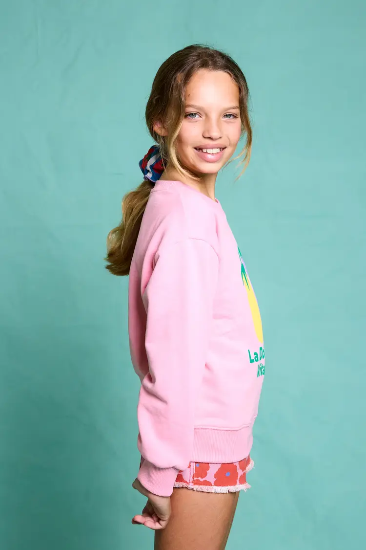 Favorite People Caprese Sweatshirt - Pink