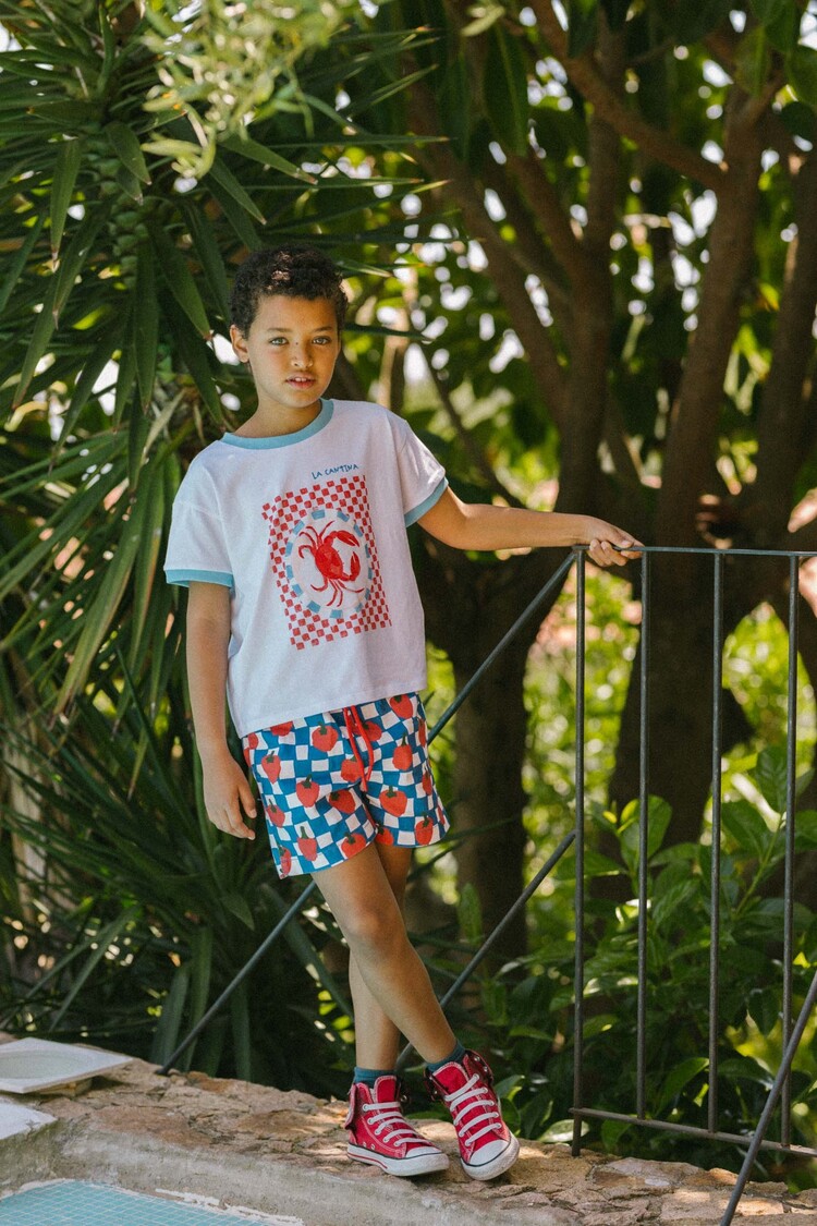 Favorite People La Cantina Boy Shorts - Blue/White