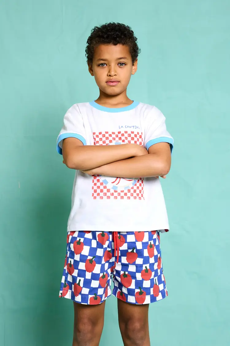 Favorite People La Cantina Boy Shorts - Blue/White