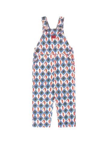 Favorite People Oliva Overalls - White/Blue