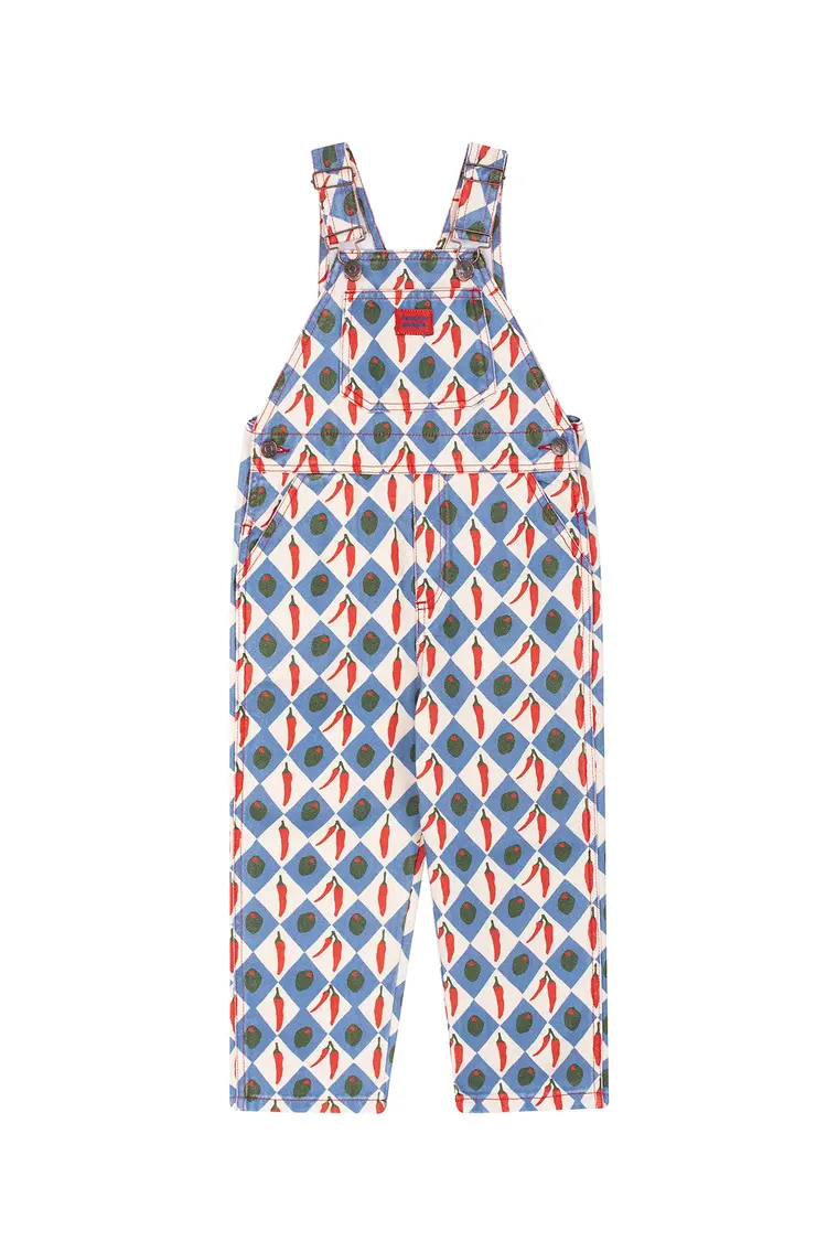 Favorite People Oliva Overalls - White/Blue