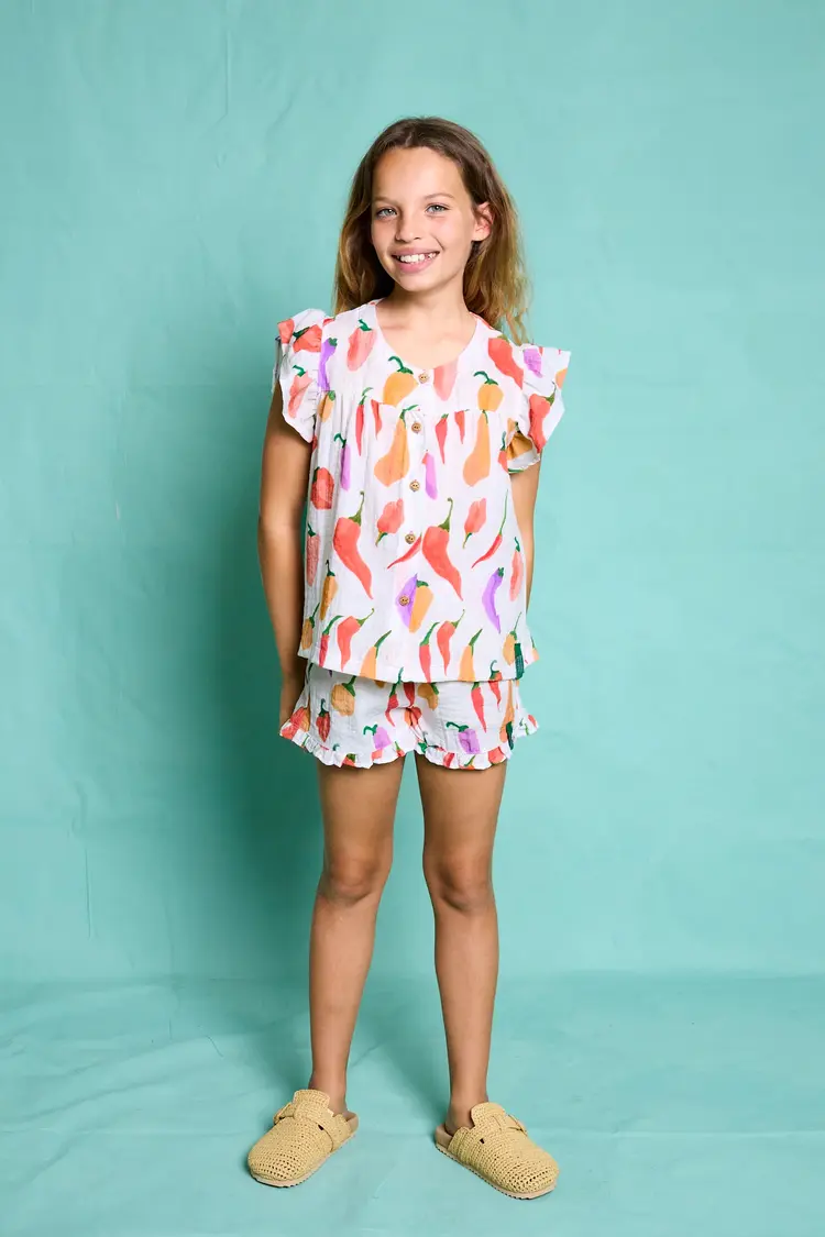 Favorite People Peperone Set Short -White