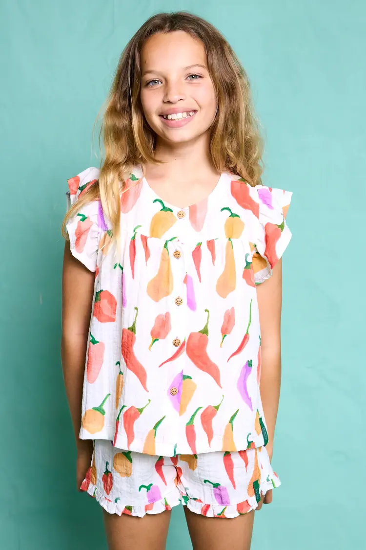 Favorite People Peperone Set Top - White